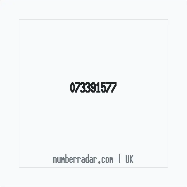 Reverse number check for +44 73391577 — who called me?