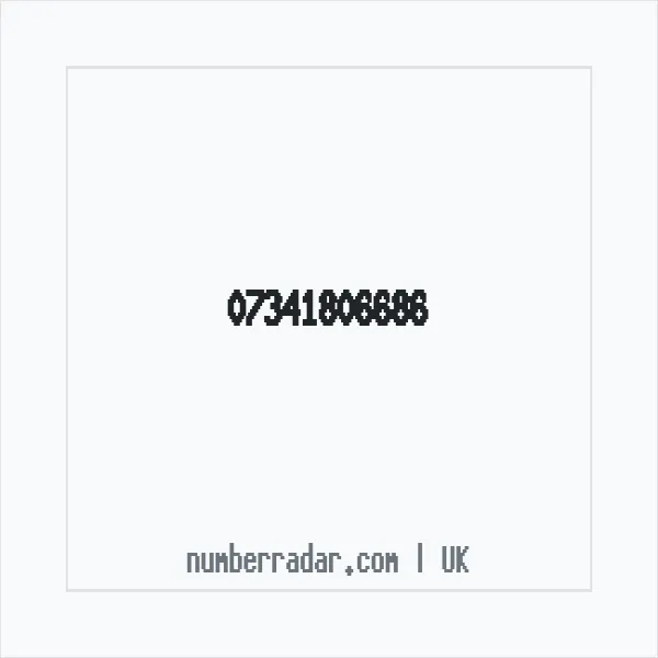 Reverse number check for +44 7341 806686 — who called me?