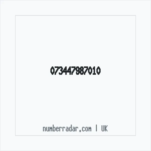 Reverse number check for +44 (7344) 798-701 — who called me?