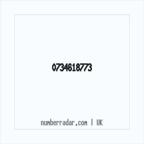 Reverse number check for +44 734618773 — who called me?