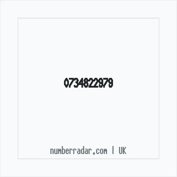 Reverse number check for +44 734822979 — who called me?