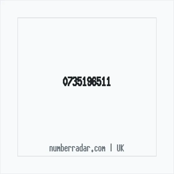Reverse number check for +44 735196511 — who called me?
