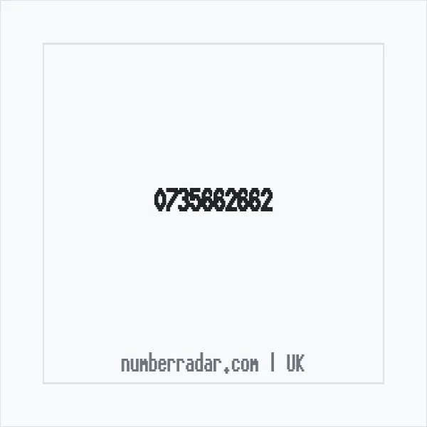 Reverse number check for +44 735662662 — who called me?