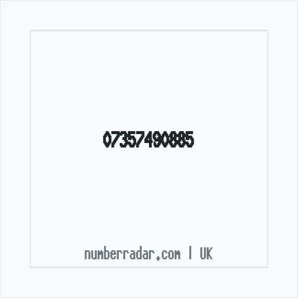 Reverse number check for +44 7357 490885 — who called me?
