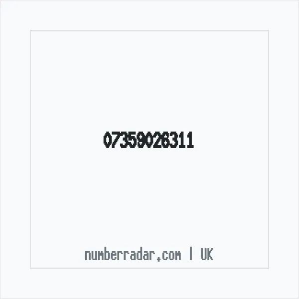 Reverse number check for +44 7359 026311 — who called me?