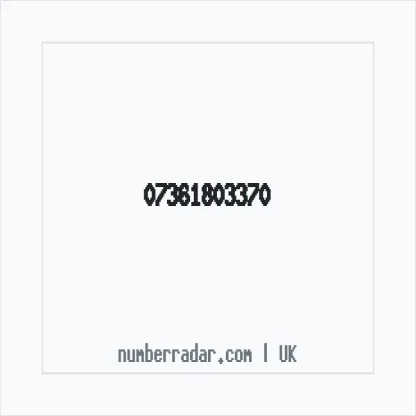 Reverse number check for +44 7361 803370 — who called me?