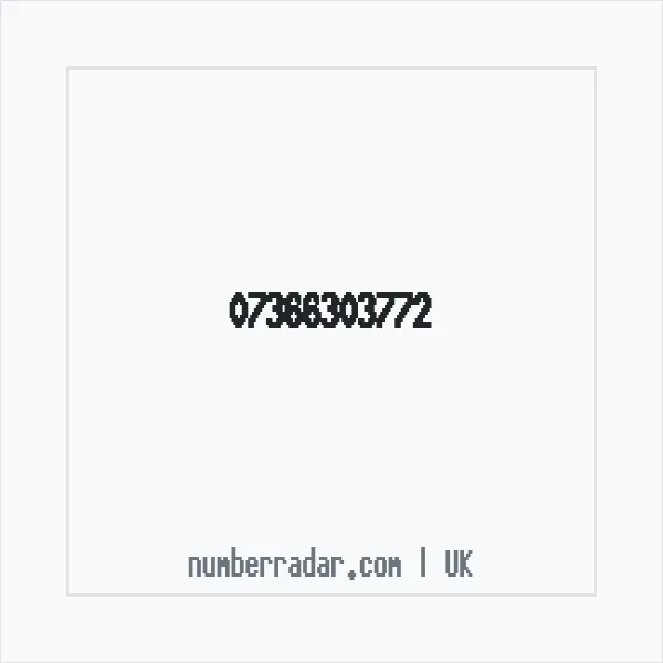 Reverse number check for +44 7366 303772 — who called me?
