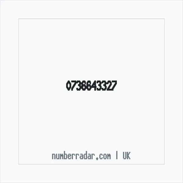 Reverse number check for +44 736643327 — who called me?