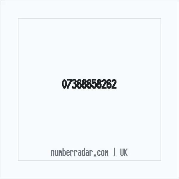 Reverse number check for +44 7368 658262 — who called me?