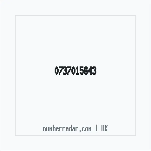 Reverse number check for +44 737015643 — who called me?