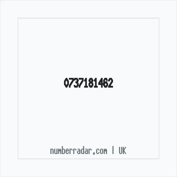 Reverse number check for +44 737181462 — who called me?