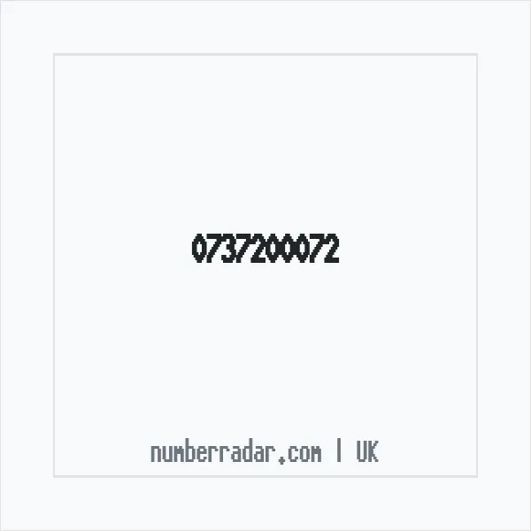 Reverse number check for +44 737200072 — who called me?
