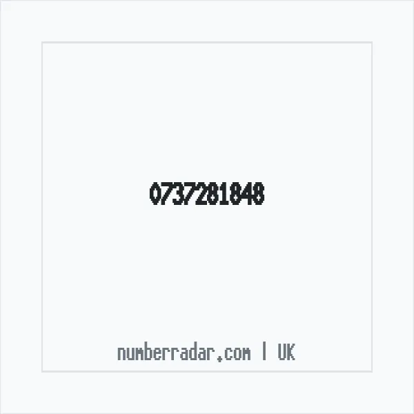 Reverse number check for +44 737281848 — who called me?