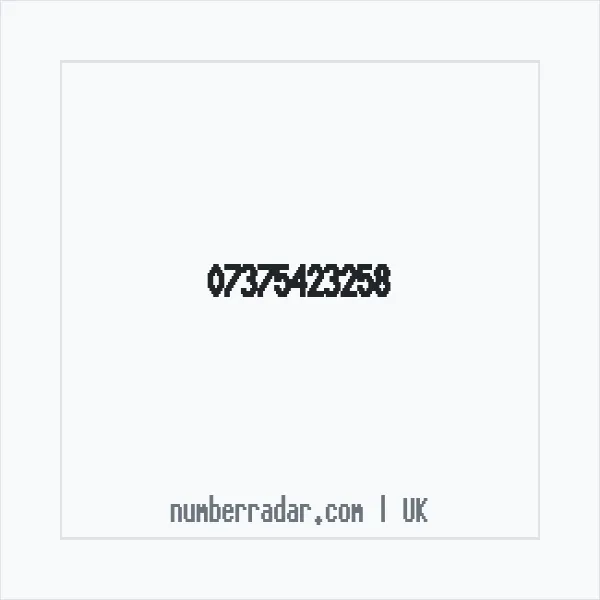 Reverse number check for +44 7375 423258 — who called me?