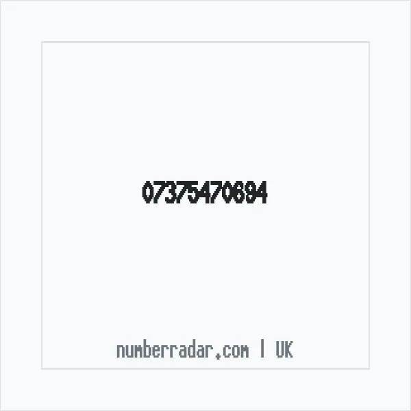 Reverse number check for +44 7375 470694 — who called me?