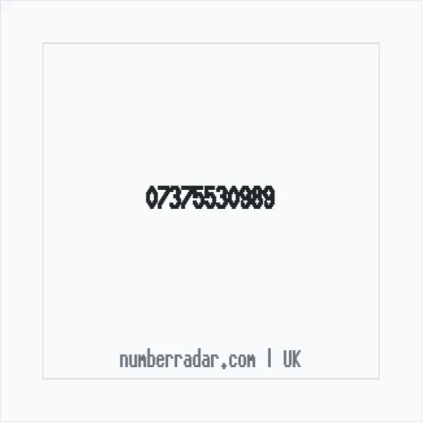 Reverse number check for +44 7375 530989 — who called me?