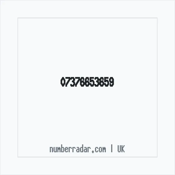 Reverse number check for +44 7376 653659 — who called me?