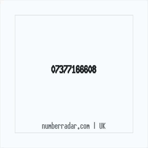 Reverse number check for +44 7377 166608 — who called me?