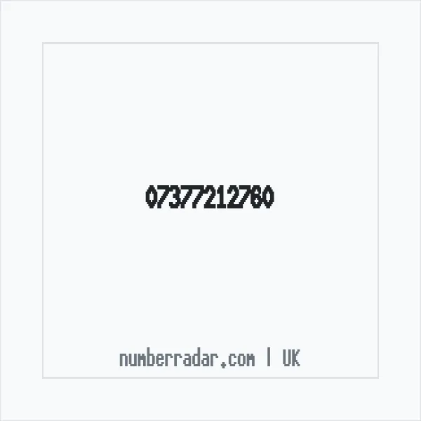 Reverse number check for +44 7377 212760 — who called me?