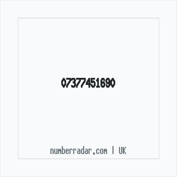 Reverse number check for +44 7377 451690 — who called me?