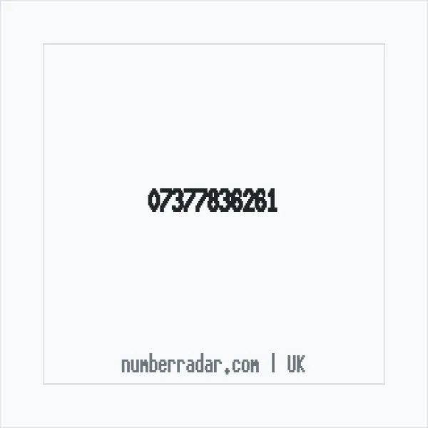 Reverse number check for +44 7377 836261 — who called me?