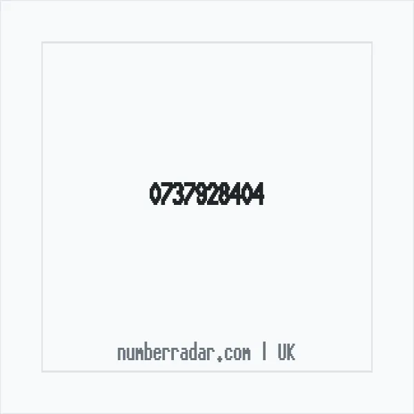 Reverse number check for +44 737928404 — who called me?