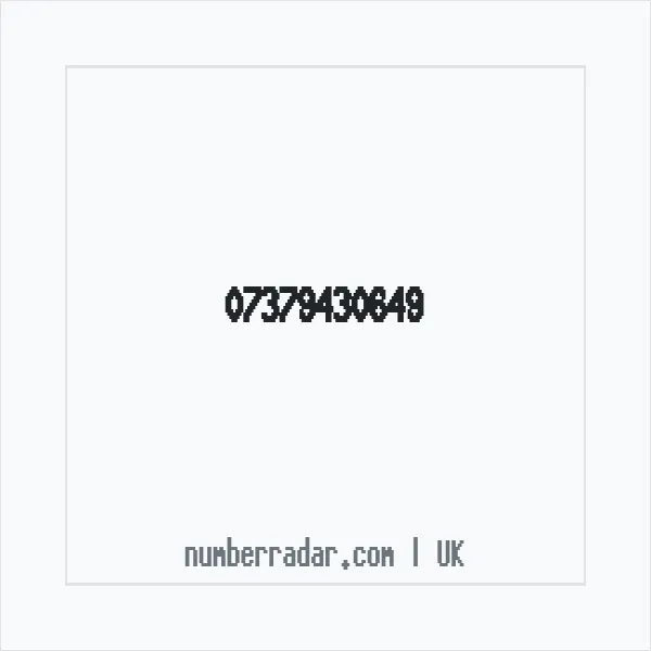 Reverse number check for +44 7379 430649 — who called me?