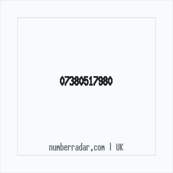 Reverse number check for +44 7380 517980 — who called me?