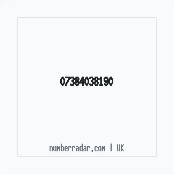 Reverse number check for +44 7384 038190 — who called me?