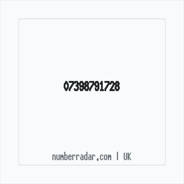 Reverse number check for +44 7398 791728 — who called me?