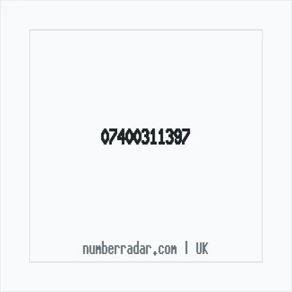 Reverse number check for +44 7400 311397 — who called me?
