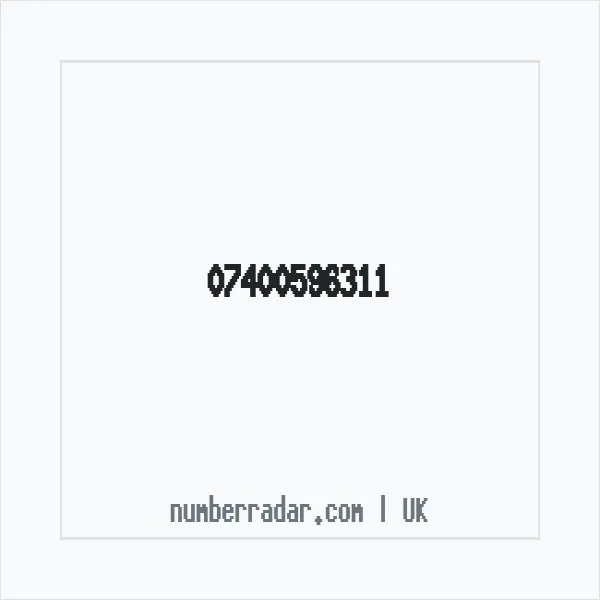 Reverse number check for +44 7400 596311 — who called me?