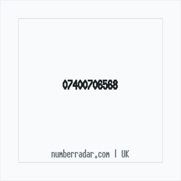 Reverse number check for +44 7400 706568 — who called me?