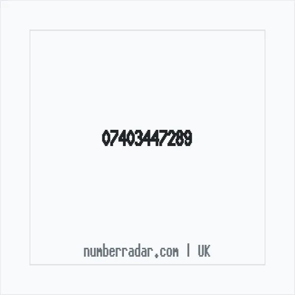 Reverse number check for +44 7403 447289 — who called me?
