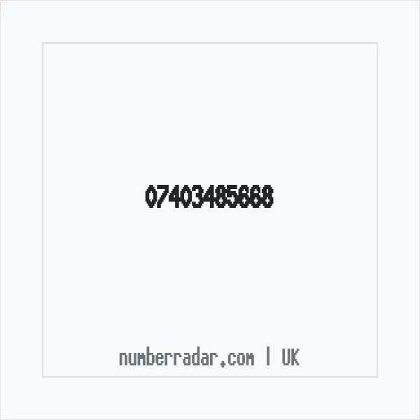 Reverse number check for +44 7403 485668 — who called me?