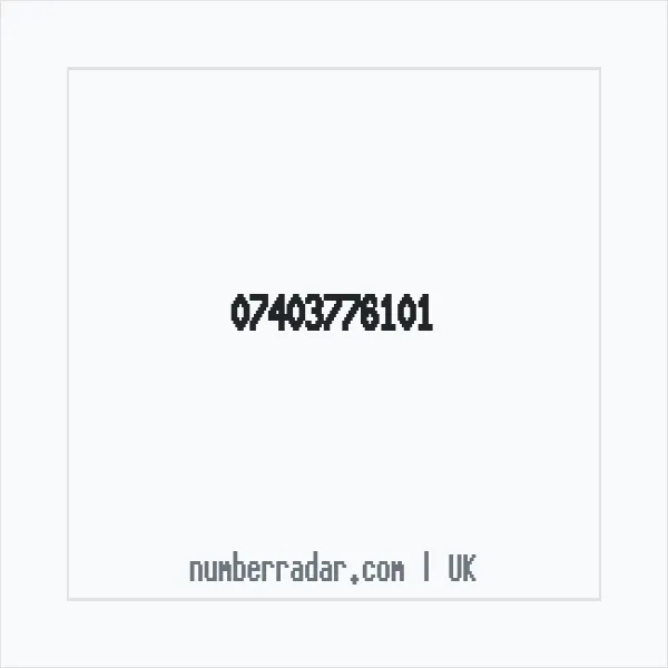 Reverse number check for +44 7403 776101 — who called me?