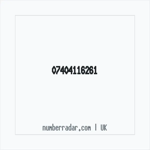 Reverse number check for +44 7404 116261 — who called me?