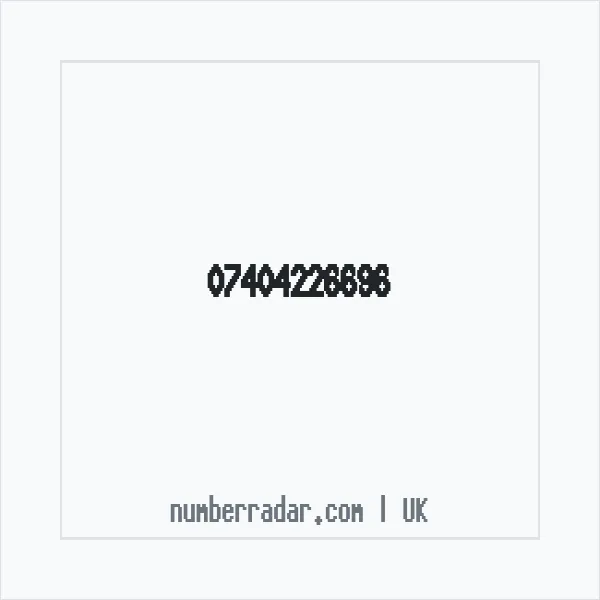 Reverse number check for +44 7404 226696 — who called me?