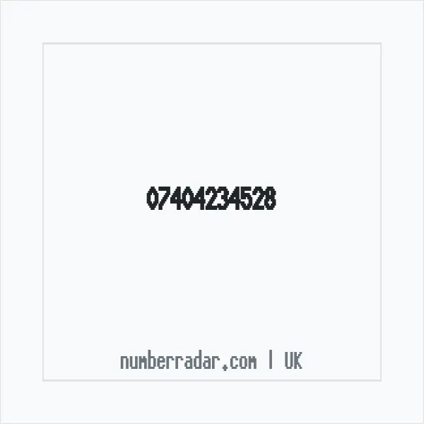 Reverse number check for +44 7404 234528 — who called me?