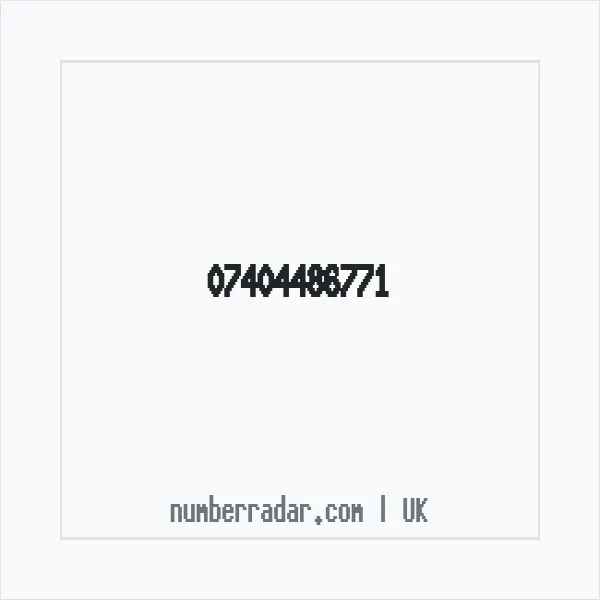 Reverse number check for +44 7404 486771 — who called me?