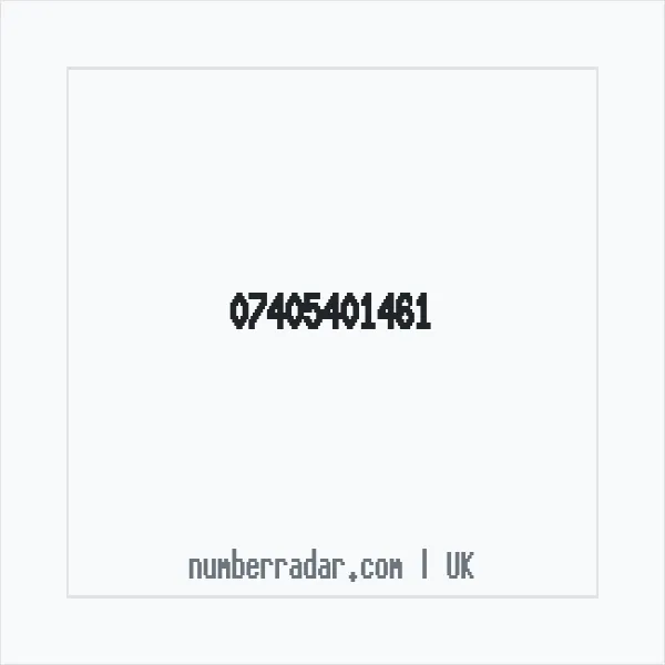 Reverse number check for +44 7405 401461 — who called me?