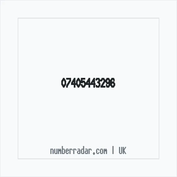 Reverse number check for +44 7405 443296 — who called me?