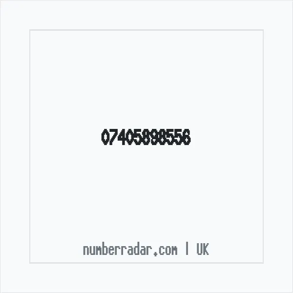 Reverse number check for +44 7405 898556 — who called me?