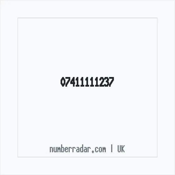 Reverse number check for +44 7411 111237 — who called me?