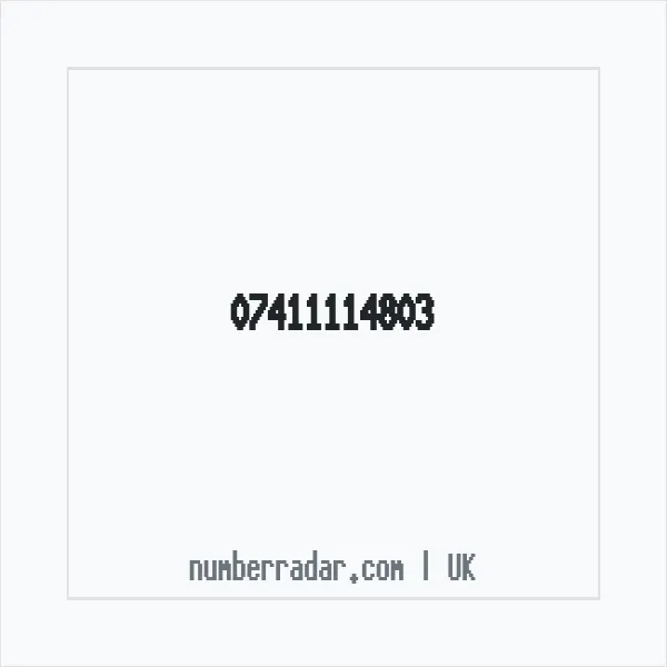 Reverse number check for +44 7411 114803 — who called me?