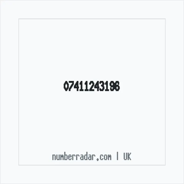Reverse number check for +44 7411 243196 — who called me?