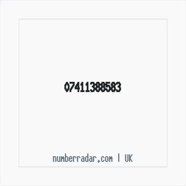 Reverse number check for +44 7411 388583 — who called me?