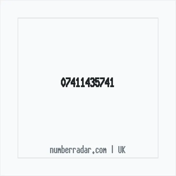 Reverse number check for +44 7411 435741 — who called me?