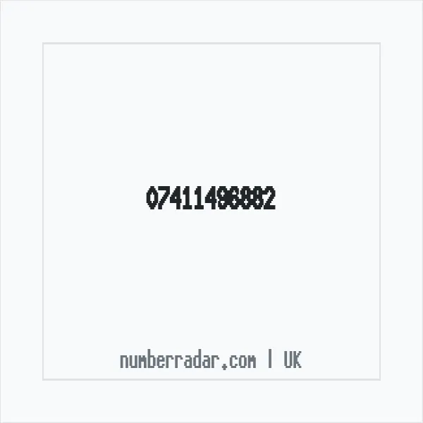 Reverse number check for +44 7411 496882 — who called me?