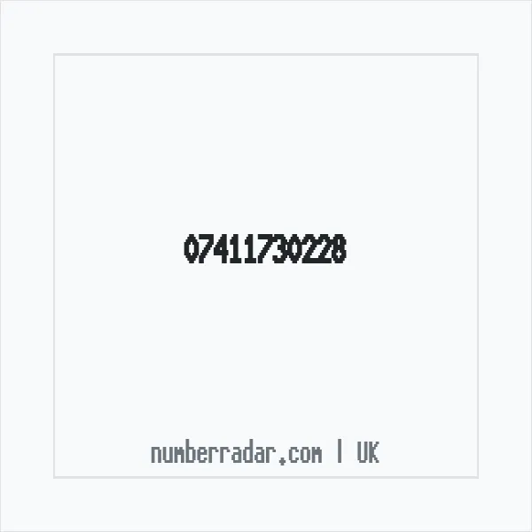 Reverse number check for +44 7411 730228 — who called me?